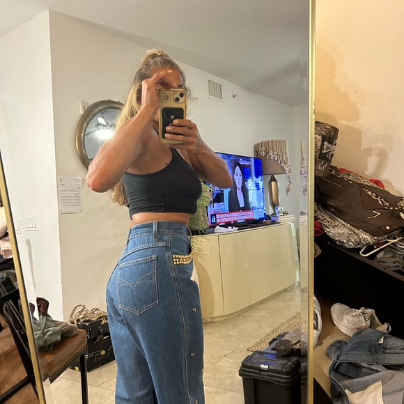 Cache Embellished Vintage High Waisted Zara Chanel - Picture 3 of 14